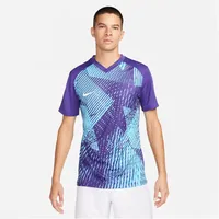 Nike DR0944-547 M NK DF PRCSN VI JSY SS T-Shirt Herren Court Purple/Chlorine Blue/White Größe XL