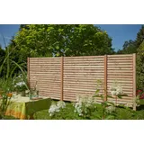Kiehn-Holz Dichtzaun Set 3-tlg. 4,86 x 1,8 m natur 3343454481