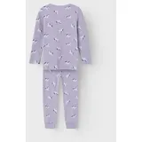 NAME IT Schlafanzug NMFNIGHTSET LAVENDER UNICORN RIB NOOS (Set, 2 tlg) mit tollem Einhorn-Alloverprint lila 98/104 EU