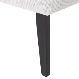 Beliani Chaiselongue Biarritz Polyester 118 x 77 x 60 cm Weiß/Schwarz