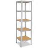 shelfplaza Schwerlastregal Metall 200x50x50 cm silber