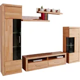 Home Affaire Wohnwand »Ribe«, (Set, 5 St.), teilmassives Holz beige