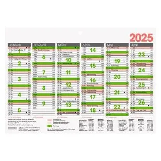 Brunnen Tafelkalender 2025 A5
