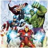 Procos - Papierservietten FSC Marvel Avengers Infinity Stones (33 x 33 cm, 20 Stück, mehrfarbig, 93873, Mittel