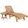 vidaXL Sonnenliege 2 pcs 2 x 200 x 60 x 30 cm Braun