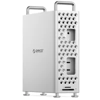 ORICO MiniPro Mac mini M4 Dockingstation & Stand mit 1TB Speicher Extreme SSD, 10Gbps USB-C-Hub, Vertikales Aluminium Schutzhülle kompatibel mit Mac mini M4/M4 Pro - MS10