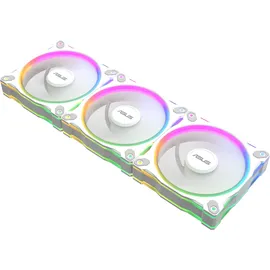 Asus PRIME MR120 ARGB Reverse Triple Pack Gehäuselüfter weiß, 120 mm, PWM