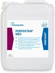 Dr. Schumacher PERFEKTAN NEU Instrumentendesinfektion, Desinfektionsmittel für Instrumente u. Endoskope, 5 l - Kanister