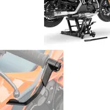 Set: Hebebühne Midlift L passend für Chopper / Custombike bis 680 kg sw ConStands mit Motorrad Hebelschützer X1 sw CB38672