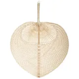 Atmosphera - Fächer Folk - Bambus - 30x39 cm - Beige