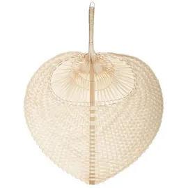 Atmosphera - Fächer Folk - Bambus - 30x39 cm - Beige