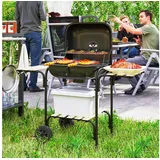 Outsunny Holzkohlegrill schwarz