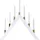 Star Trading LED-Fensterleuchter Halla 53 x 53 cm