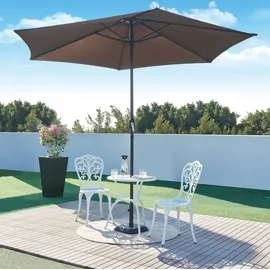 casa.pro Bistro-Set 3-tlg. Weiß