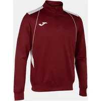 Joma Championship Vii Halbreißverschluss-sweatshirt - Bordeaux / White -