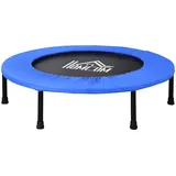 Homcom Fitness Trampolin Ø91 cm Mini Trampoline mit rutschfesten Füßen Trampolin 100kg Belastbar für Erwachsene Trampoline für Indoor Outdoor Jumping