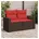 vidaXL Gartensofa 2-Sitzer braun