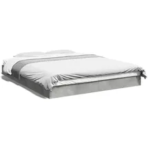 vidaXL Bettgestell 160 x 200 cm Grau