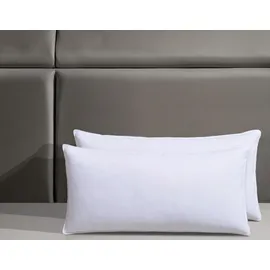 RIBECO Kopfkissen-Set Laram 40 x 80 cm Weiß