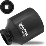 DAKCOS SW 46mm Vielzahn Nuss Schlagschrauber Nuss Antriebswellen Werkzeug Kraft Stecknuss | 12 Kant | 12,5 mm (1/2") | CR-MO