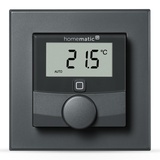 eQ-3 Homematic IP Wandthermostat mit Luftfeuchtigkeitssensor Anthrazit