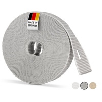 BAUHELD 6m Rollladengurt (14mm 20mm 23mm, [Made in Germany] Rolladengurt an Fenster & Türen geeignet), Gurtband für Rolladen Gurtwickler, Abdeckplatte, Abdeckung grau 23mm