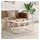 vidaXL Couchtisch Silbern Edelstahl und Glas 80 x 80 x 40 cm