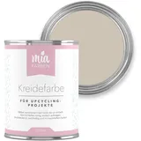 miafarben Kreidefarbe für Möbel 750ml, Möbellack, Möbelfarbe ohne schleifen, Kreidefarbe für Holz (Feine Mandelcreme)