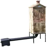 QLS Handels Räucherkammer Räucherschrank Zwei Kammer Garten 50 x 50 x 120cm