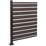 MCW Alu Mülltonnen-Zaun K57 Anthrazit 130x100x6cm