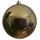 buttinette Weihnachtskugel aus Kunststoff, gold, 14 cm Ø