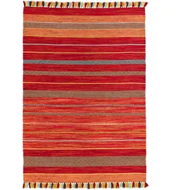 Pergamon Natur Teppich Kelim Kalleen Rot, 200x300cm