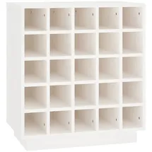 vidaXL Weinregal 55,5 x 34 x 61 cm Weiß