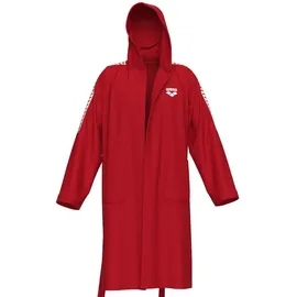 Arena Unisex Bademantel TEAM STRIPE 009029-410 XL - Red-White - XL