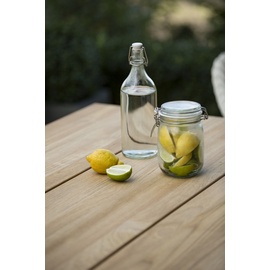 Niehoff Noah Trapezkufe anthrazit - 200 x 95 cm Teak recycled
