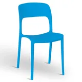 Stuhl Alice Kunststoff Stapelbar Farbe Himmlisch Modell Comfort