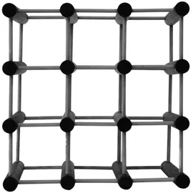 Proregal Weinregal 36 x 36 x 24 cm Grau