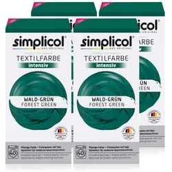 Simplicol Textilfarbe intensiv Wald-Grün 150g 4er Pack