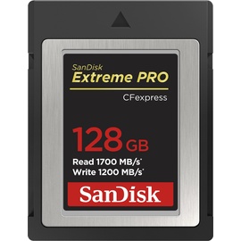 SanDisk Extreme Pro Typ B (CFexpress Typ B, 128 GB), Speicherkarte, Schwarz