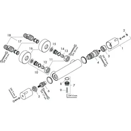 Hansgrohe Ecostat 1001 CL Aufputz Thermostat-Duschbatterie (13211000)