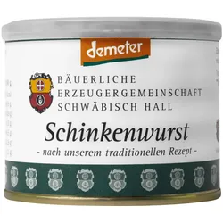 Bäuerliche EZG Schwäbisch Hall Bio-Schinkenwurst 200G