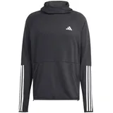 adidas Own the Run 3-Streifen Hoodie Black L
