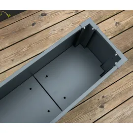 Tchibo Talus Pflanzkasten 100 x 25 x 27 cm Anthrazit
