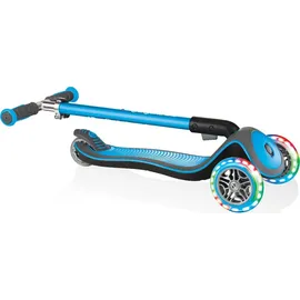 GLOBBER Elite Deluxe mit Leuchtrollen sky blue