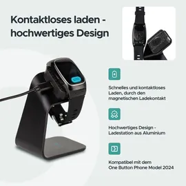 one button phone Ladestation Modell 2024 - Schwarz