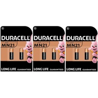 6 x Duracell MN21 A23 23A (3 Blister mit 2 Batterien) 6 Batterien
