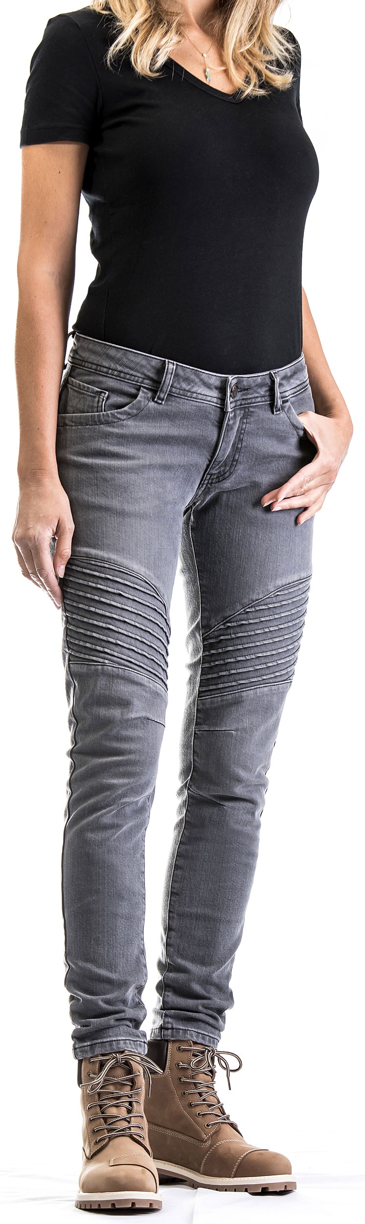 Ixon Vicky, jeans femmes - Gris - XS