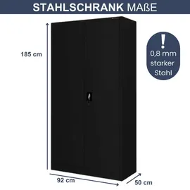 Jan Nowak Werkzeugschrank mit Lochwand BRUNO 185 x 92 x 50 cm, Waschküche, Mehrzweckschränke