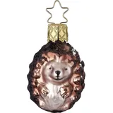 Inge-Glas Manufaktur Igelchen 5 cm - Inge-Glas 10100S021 Tief im Wald - Christbaumschmuck Glas mundgeblasen