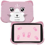 Kiano Alpha Kid 8 Zoll Kinder Tablet Android 13 3GB RAM 32GB WiFi IPS Display mit Stift Rosa Lern Tablet - Rosa